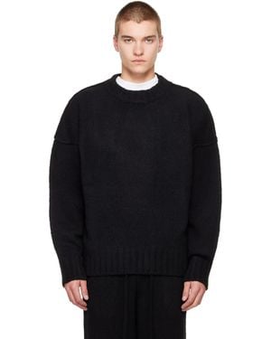 Seventh Wool Knit Crewneck Jumper - Black