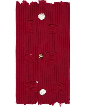 ANDERSSON BELL Roghen Wool Tube Scarf - Red