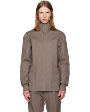 Rick Owens Tower Outershirt - Brown