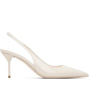 Paris Texas Off- Lidia Slingback 70 Heels - Black