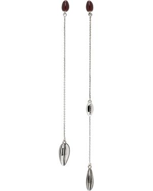 Lemaire Asymmetric Girasol Earrings - Black
