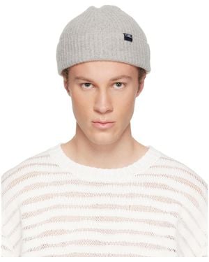 MM6 by Maison Margiela Ribbed Wool Beanie - White