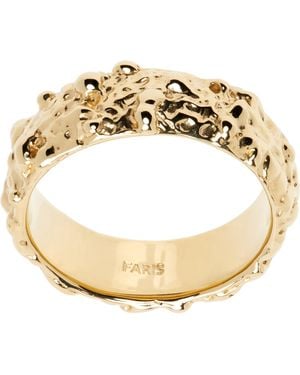Faris Roca Slim Band Ring - Metallic