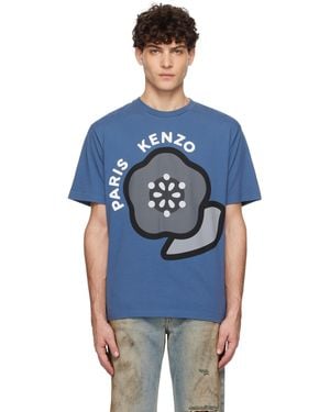 KENZO ブルー Paris Pop Tシャツ