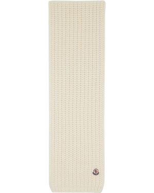 Moncler Off- Ribbed Scarf - Black