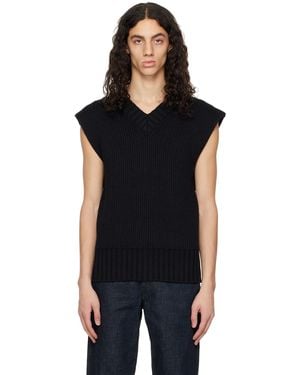 ANDREADAMO Layered Back Vest - Black