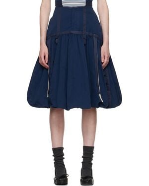 PAULA CANOVAS DEL VAS Bonbon Midi Skirt - Blue