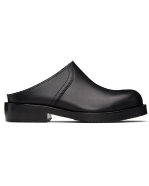 Dries Van Noten Leather Clogs - Black