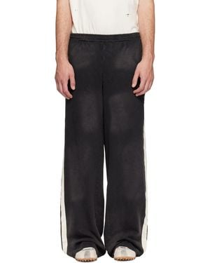 424 Striped Joggers - Black