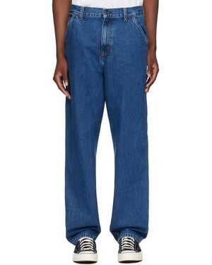 Carhartt ブルー Single Knee ジーンズ