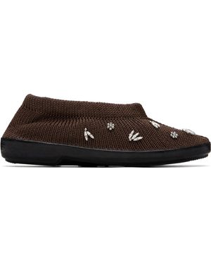 RESCHA Ssense Exclusive Jewel Slip-On Loafers - Brown
