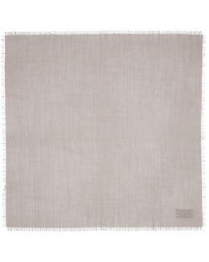 Rier Taupe Wool Gaze Scarf - Natural
