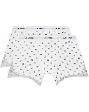 Amiri Two-Pack Ma Paisley Boxer Briefs - Black