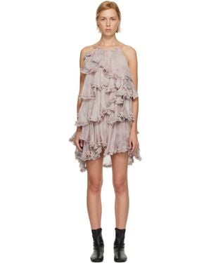 Collina Strada Forget-Me-Not Minidress - Black