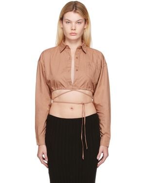 ANDREADAMO Andreādamo Drawstring Shirt - Black