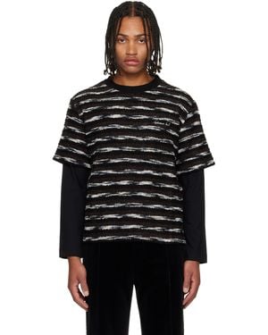 ANDERSSON BELL Stripe Layered Jumper - Black