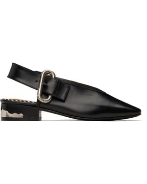 Toga Ssense Exclusive Leather Flats - Black