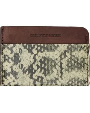 Dries Van Noten Calfskin Card Holder - Metallic