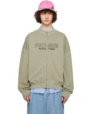 Martine Rose Zip Up Crew Sweatshirt - Multicolour
