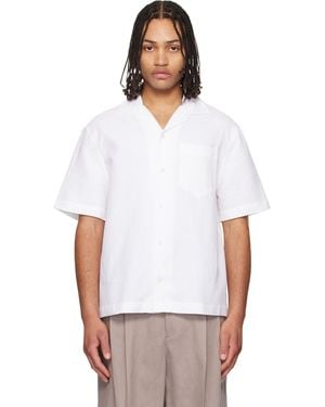 HUGO Oversized-Fit Structured Cotton Shirt - White
