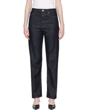 TOTEME Twisted Seam Full Length Jeans - Blue