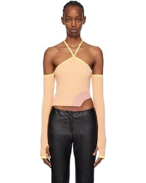 Gcds Pink Comma Top - Black