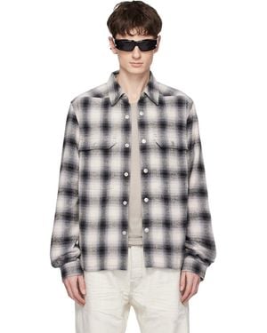 Rick Owens Temple Cropped Outershirt - Multicolour