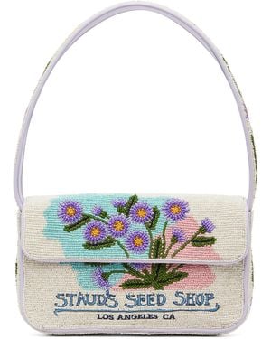 STAUD Off- & Tommy Beaded Bag - Blue