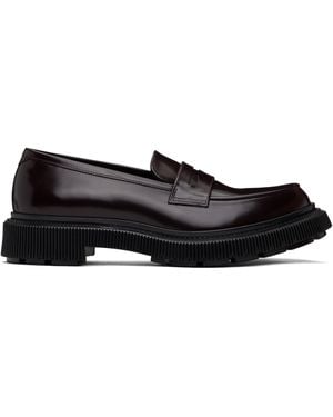 Adieu Burgundy Type 159 Loafers - Black