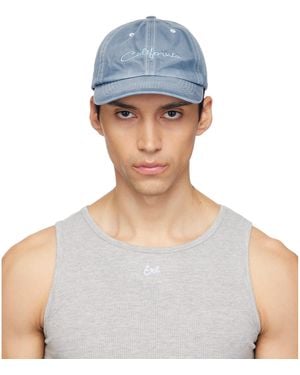 ERL Casquette 'California' Bleue - Gris
