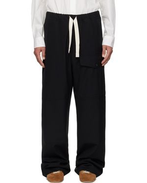 【Dries Van Noten】ブラック ハンマーループ カーゴパンツ メンズ Dries Van Noten ハンマーループ カーゴパンツ ブラック