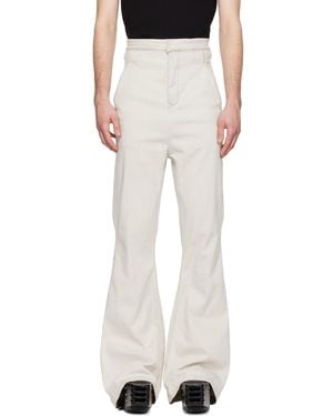 Rick Owens Off- Temple Dirt Bolan Jeans - White
