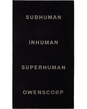 Rick Owens Off- & Beach Towel - Black