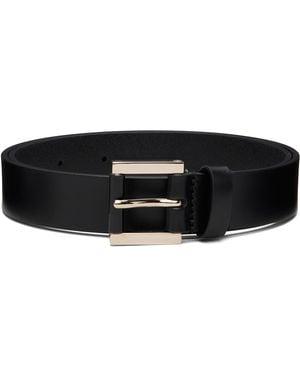 Tom Ford Vacchetta Leather Detail Buckle Belt - Black