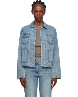 OPEN YY Denim Trucker Jacket - Blue