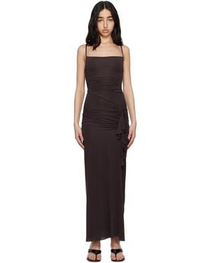 Bec & Bridge Nara Ruffle Maxi Dress - Black