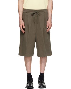 Fear Of God Khaki Relaxed Drawstring Shorts - Green