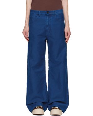 Marni Jean Bleu En Denim Surteint