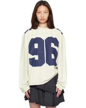 Acne Studios Off- Logo Jersey T-Shirt - Blue