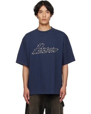 we11done Pearly 'Se11Done' Logo T-Shirt - Blue