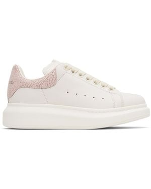 McQueen Baskets Oversized Blanc Cassé Et Rose - Noir