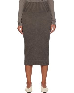 MM by Max Mara Melk Midi Skirt - Black