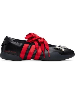 Simone Rocha Baskets Taekwondo Ballerina Noires Édition Adidas Originals - Rouge