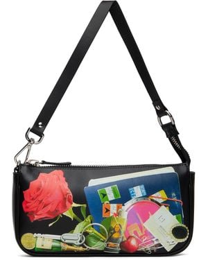 VAQUERA Trompe L'oeil Pochette Bag - Black
