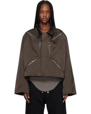 Rick Owens Temple Heizer Mac Jacket - Brown