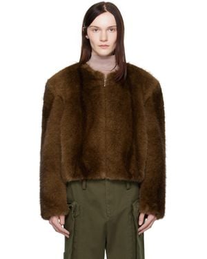 Stand Studio Karly Faux-Fur Jacket - Brown