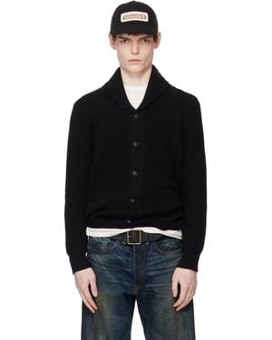 RRL Cashmere Shawl-Collar Cardigan - Black