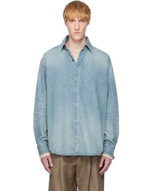 Fear Of God ブルー ボタンアップ デニムシャツ