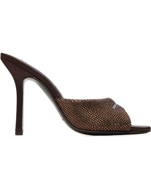 Alexander Wang Cher 105Mm Mule Heeled Sandals - Brown