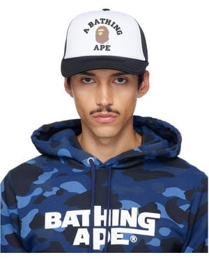 A Bathing Ape University Mesh Cap - Blue